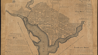 Original Plan of Washington DC by L'Enfant